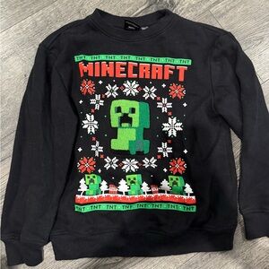 Minecraft Black Sweater kids
